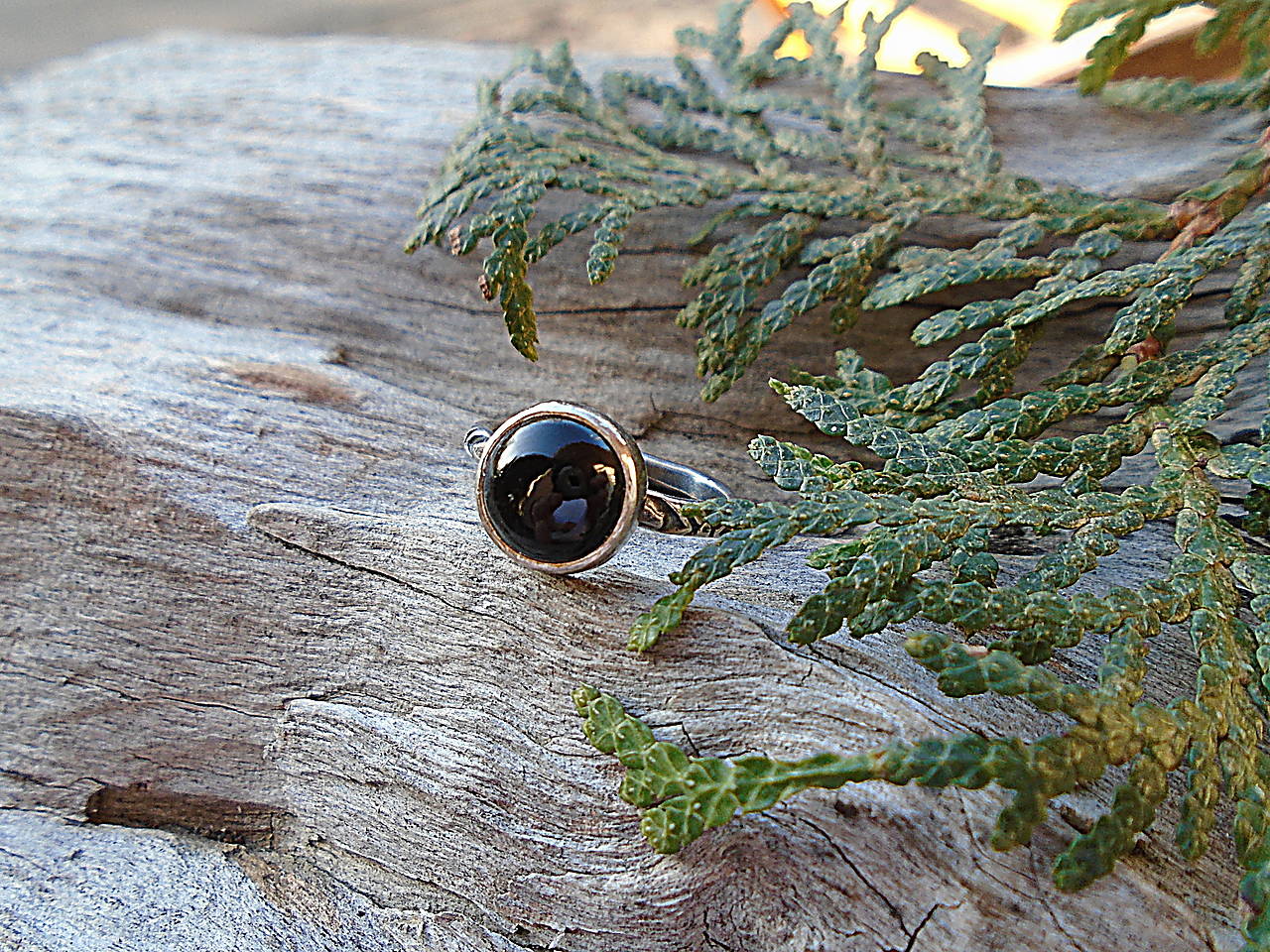 Strieborny prsteň Ag 925  Ónyx