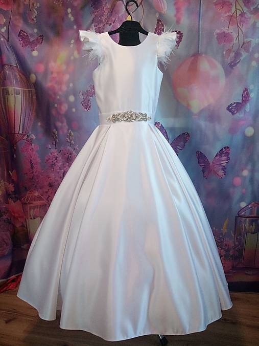 Detské oblečenie - Šaty na 1.sväté prijímanie - 18129590_