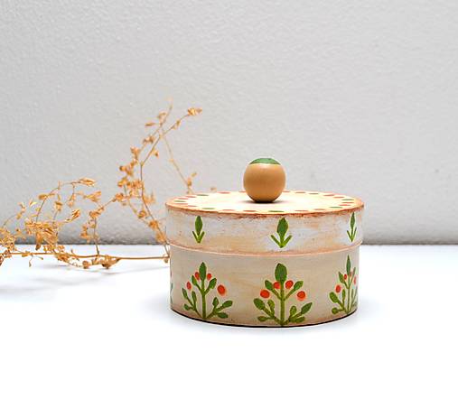 Úložné priestory & Organizácia - Šperkovnica - ručne maľovaná - 18131976_