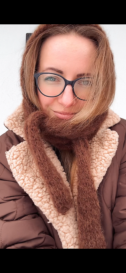 Čiapky, čelenky, klobúky - Bonetka s dlhym šalikom alpaka - 18130486_