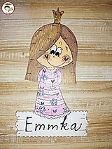 Tabuľky - Menovka na dvere - princezná - 18133060_