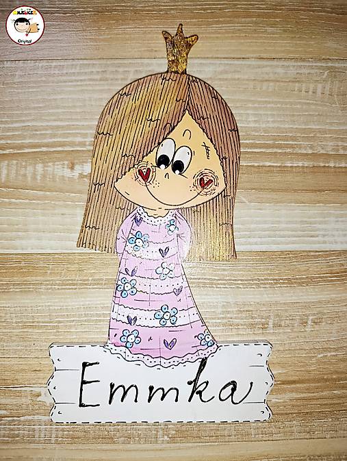 Tabuľky - Menovka na dvere - princezná - 18133060_