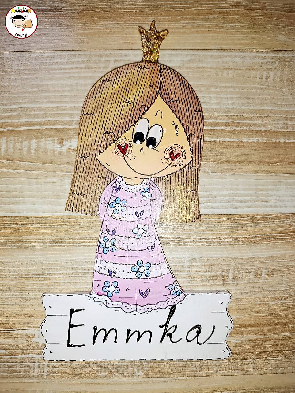 Menovka na dvere - princezná