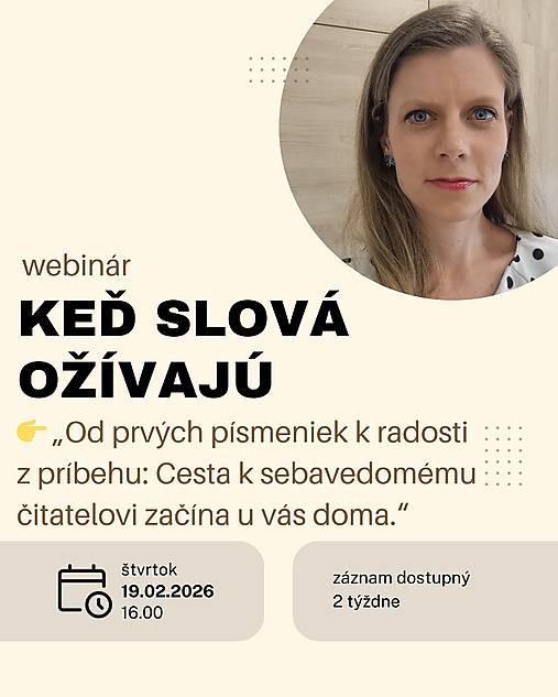 Keď slová ožívajú - webinár