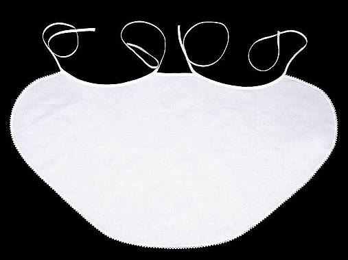 Svadobný bavlnený alebo saténový podbradník pre dvoch