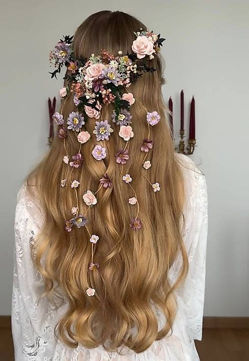 Kvetinová aplikácia so závojom "zatancuj si so mnou"