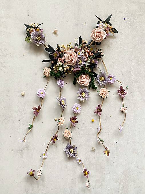 Kvetinová aplikácia so závojom "zatancuj si so mnou"