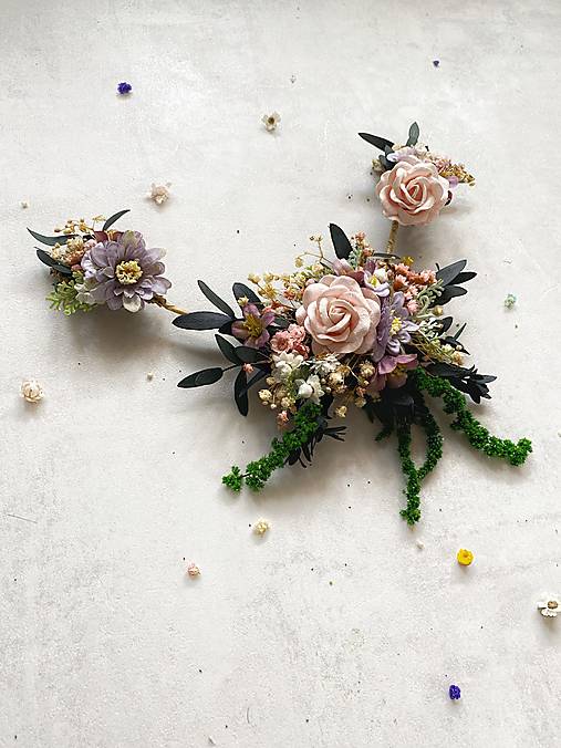 Kvetinová aplikácia so závojom "zatancuj si so mnou"