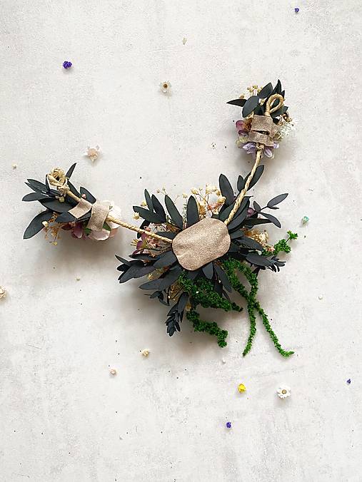 Kvetinová aplikácia so závojom "zatancuj si so mnou"