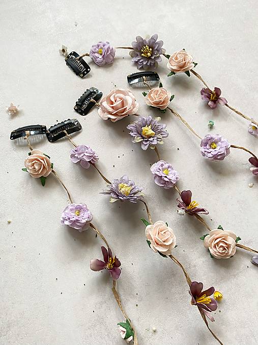 Kvetinová aplikácia so závojom "zatancuj si so mnou"