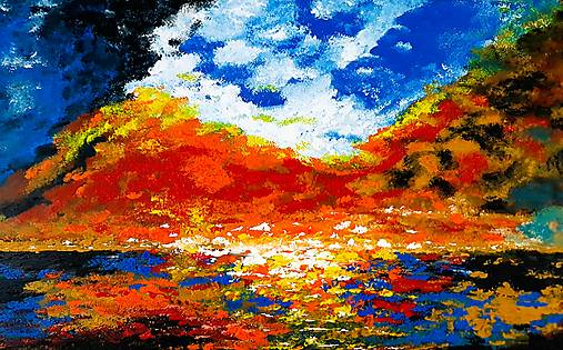 Obrazy - Abstraktná krajina 1 - 18130986_