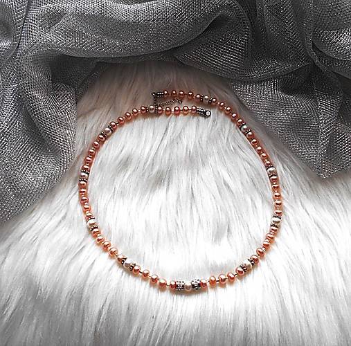 Náhrdelníky - Náhrdelník- riečne perly, chirurgická oceľ - 18134739_