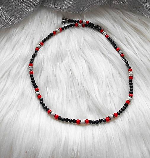 Náhrdelníky - Náhrdelník trojfarebný - 18134862_