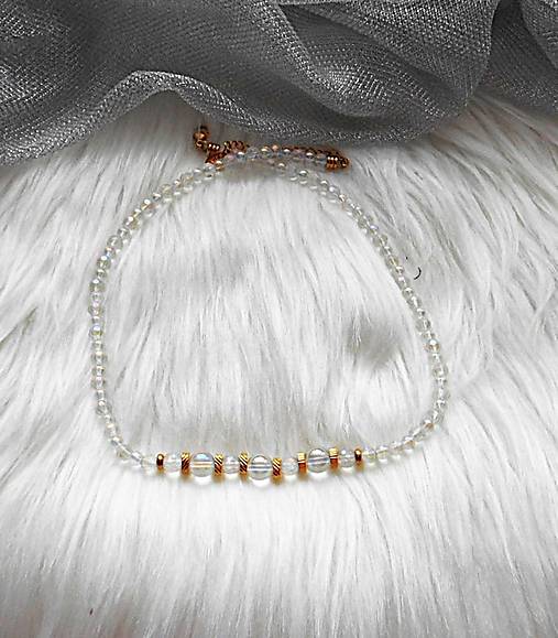 Náhrdelníky - Náhrdelník - krištáľ, chirurgická oceľ - 18135018_