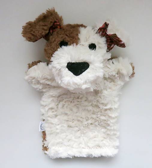 Maňuška psík chlpatý - Smotanovohnedý s hnedými uškami