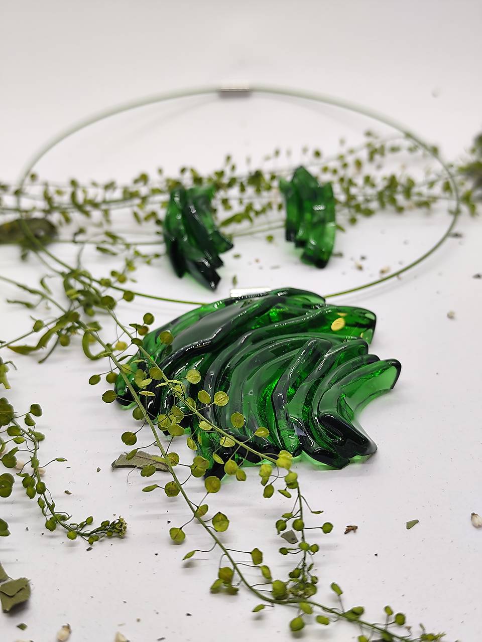 Súprava HELGA– náhrdelník, náušnice a prsteň