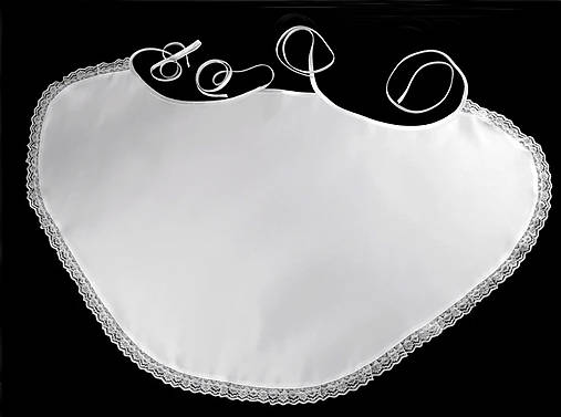 Svadobný bavlnený alebo saténový podbradník pre dvoch