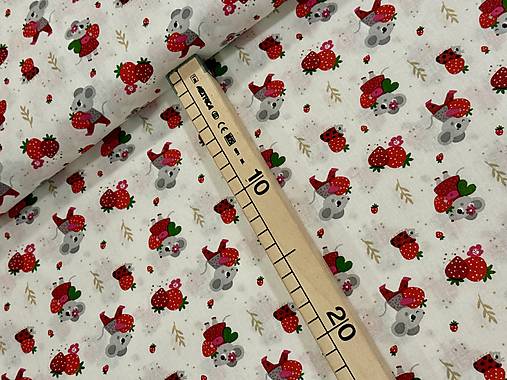 100% BAVLNA STOF /MYŠKY