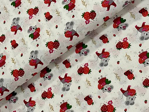 100% BAVLNA STOF /MYŠKY