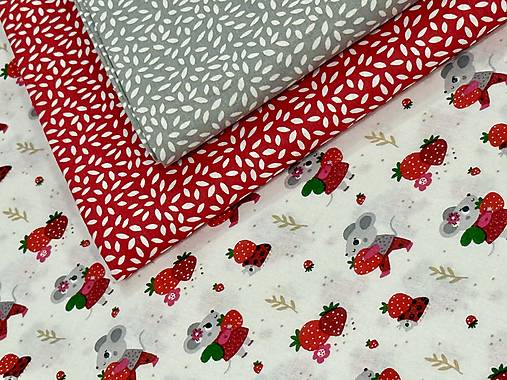 100% BAVLNA STOF /MYŠKY