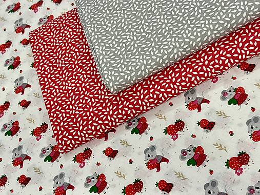 100% BAVLNA STOF /MYŠKY