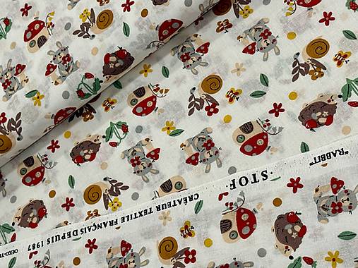 100% BAVLNA STOF/ ZVIERATKÁ