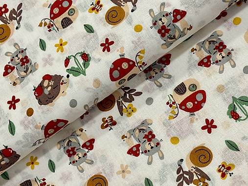 100% BAVLNA STOF/ ZVIERATKÁ