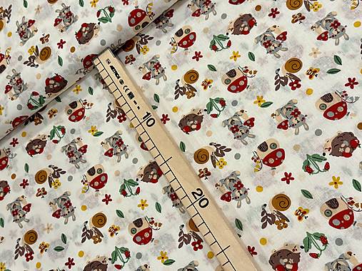 100% BAVLNA STOF/ ZVIERATKÁ