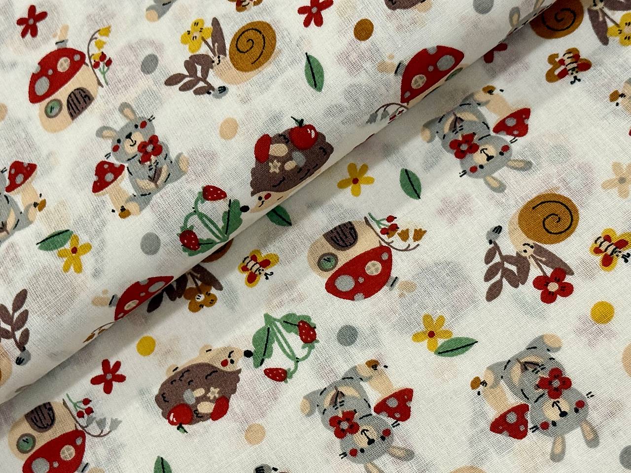 100% BAVLNA STOF/ ZVIERATKÁ