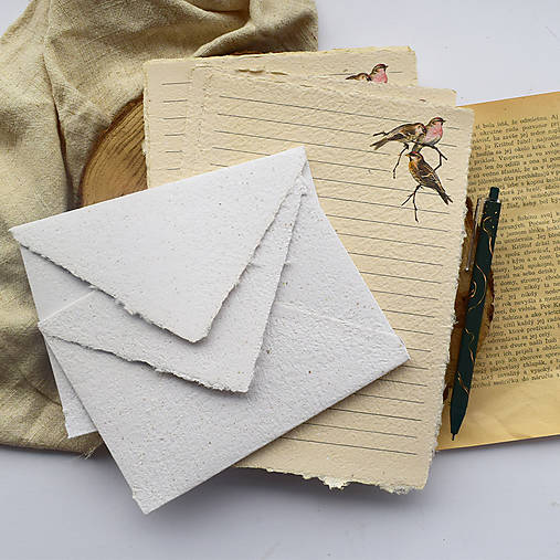 Papier - Listová sada- Vtáky - 18134464_