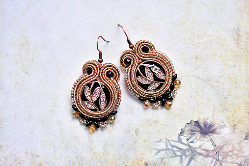 Náušnice - Soutache earrings/šujtášové náušnice - 18133601_