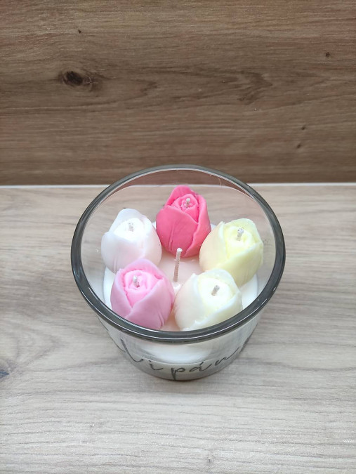 Tulipány voňavá sviečka