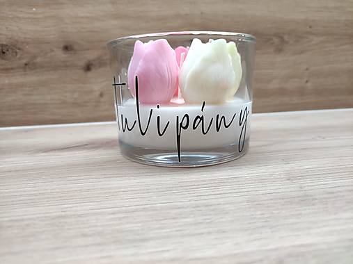 Tulipány voňavá sviečka