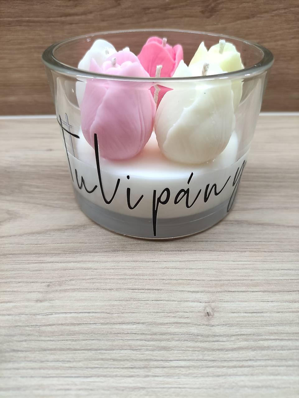 Tulipány voňavá sviečka