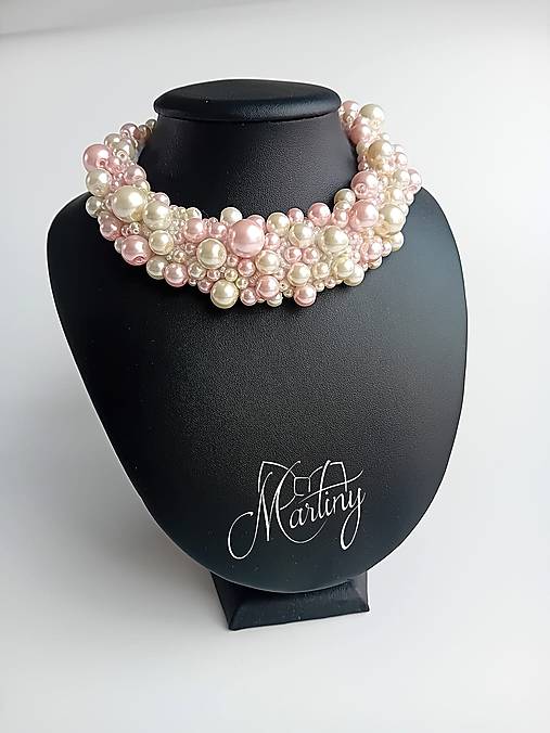 Náhrdelníky - Perlový náhrdelník Rosetta - SKLADOM - 18134841_