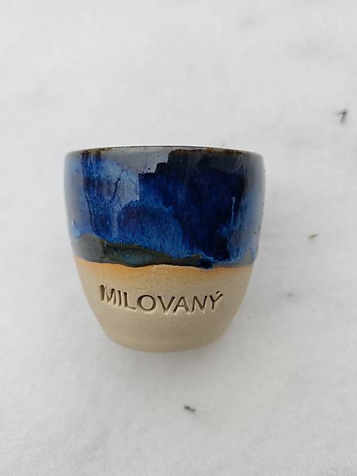 Nádoby - šálka Milovaný 160 ml - 18134798_