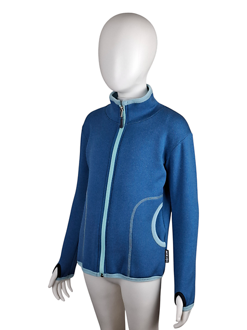 Mikiny - Termo mikina ZIP jeans - 18133824_