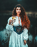 Opasky - Korzet pod prsia Chladný večer  - 18133346_