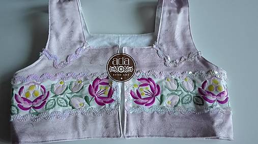 Vesty - Brusliak so strojovou výšivkou ... Podpoľanie - 18135338_