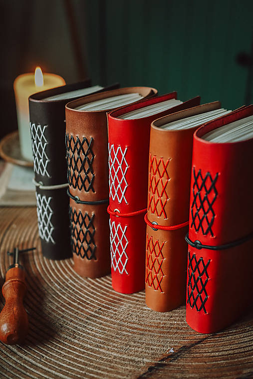 Kožený zápisník - Ellie