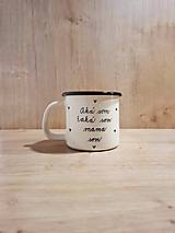  - Smaltovaný hrnček MAMA som - 18138688_