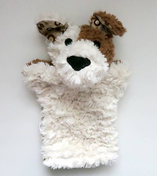 Maňuška psík chlpatý (Smotanovohnedý s krúžkovými uškami)