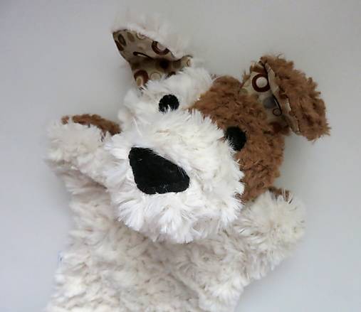 Maňuška psík chlpatý (Smotanovohnedý s krúžkovými uškami)