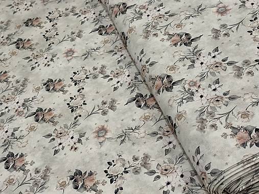 100% BAVLNA / STARÝ VZHLAD / KVETINY