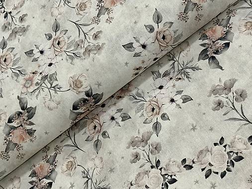 100% BAVLNA / STARÝ VZHLAD / KVETINY