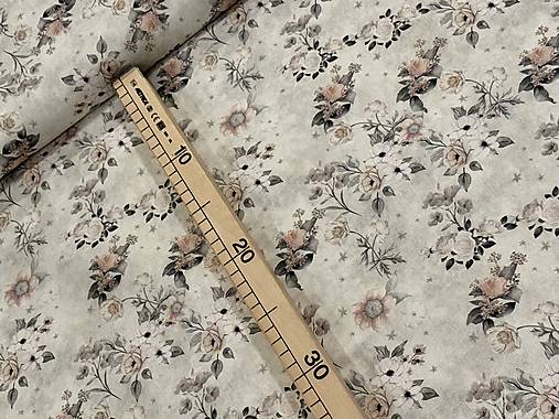 100% BAVLNA / STARÝ VZHLAD / KVETINY