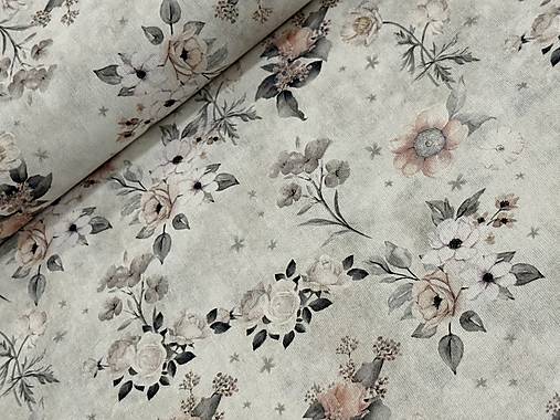 100% BAVLNA / STARÝ VZHLAD / KVETINY