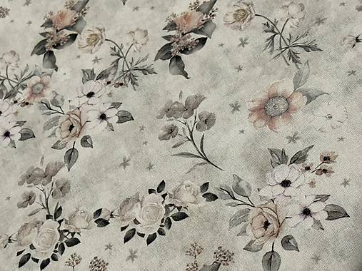 100% BAVLNA / STARÝ VZHLAD / KVETINY