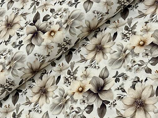 100% BAVLNA / 3D KVETINY