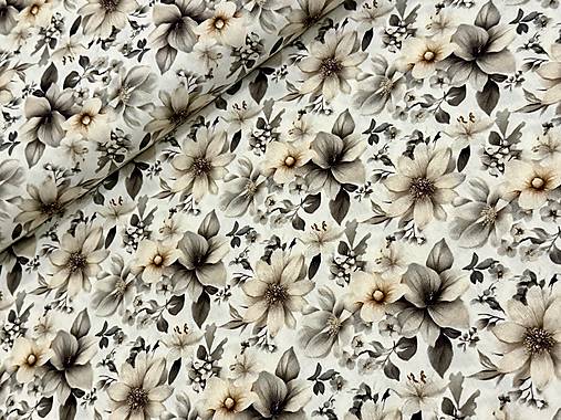 100% BAVLNA / 3D KVETINY